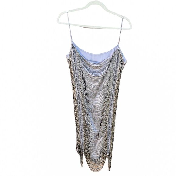 Zeynep Arcay Mini Bead Dress Light Grey - Picture 5 of 12